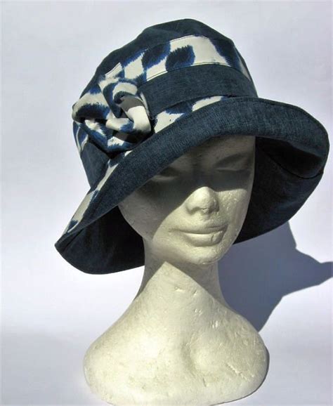 Cappello Donna Blu Elegante Feminile Falda Larga Di Janecolori