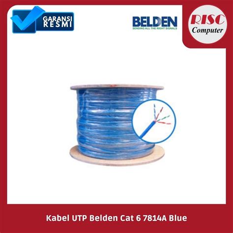 Jual Kabel Utp Belden Cat A Blue Roll Meter Shopee