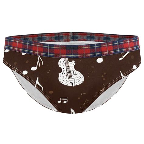 Brief Underwear Bikini Panties For Women Bikini Underwear XXL Guitar And Music Notes Walmart
