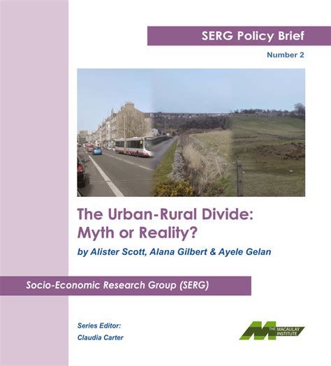 PDF The Urban Rural Divide Myth Or Reality