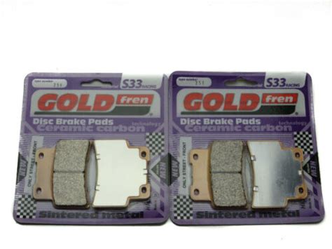 Goldfren S33 Brake Pads Front For Aprilia NA 850 Mana GT ABS Model