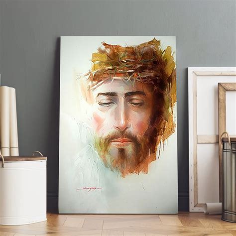 Jesus God Bless Canvas Prints Jesus Christ Art Christian Canvas Wa