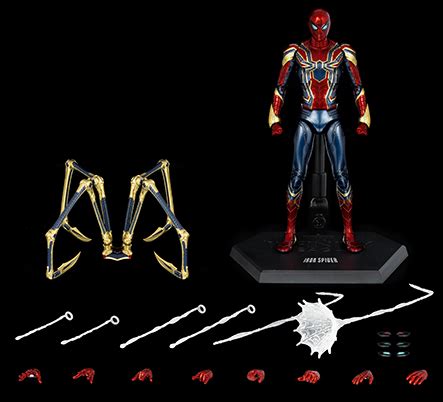 Iron Spider Dlx Collectible Figure Threezero Avengers Infinity Saga Dlx