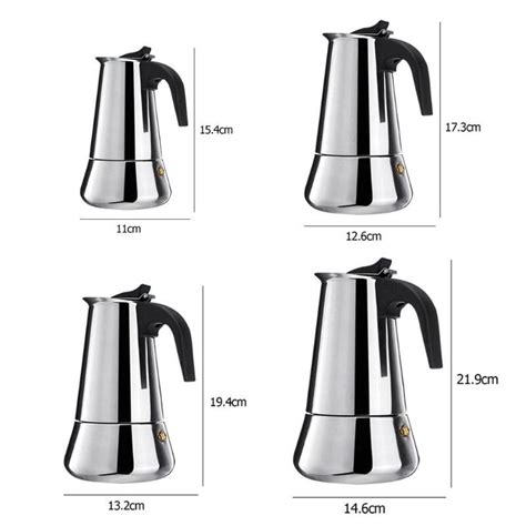 Moka Italian Coffee Maker Stainless Steel Percolat Grandado