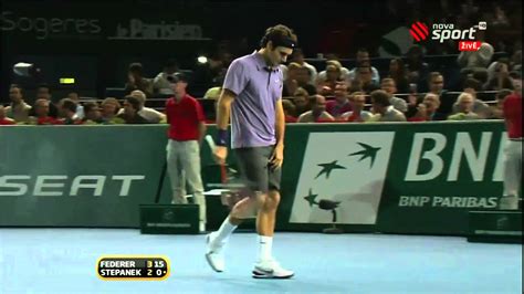 Roger Federer Amazing Passing Shot Paris 2010 Hd 720p Youtube