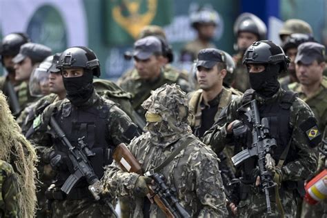 Brazilian Army Special Forces Operators At Brazils Independence Day