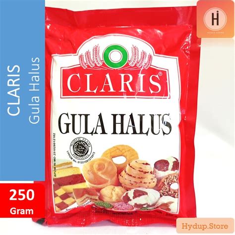 Jual Gula Halus Claris Kemasan Merah 250 Gr Shopee Indonesia