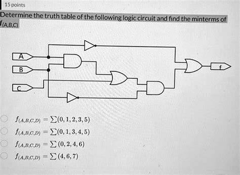 SOLVED Texts 15 Points Determine The Truth Table Of The Following