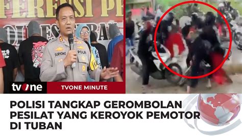 Gerombolan Pesilat Keroyok Pemotor 6 Orang Ditetapkan Tersangka