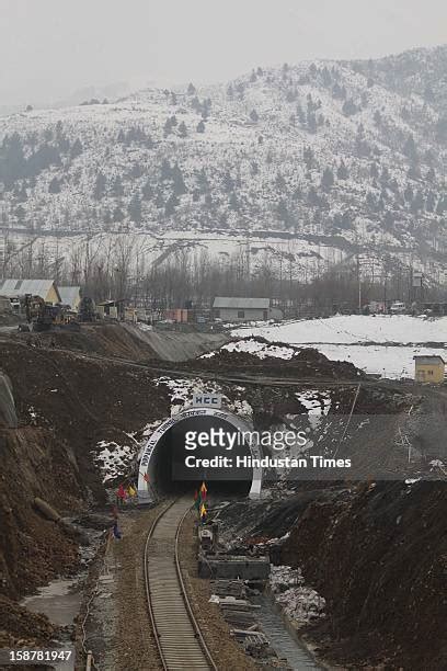 Banihal Qazigund Railway Tunnel Photos and Premium High Res Pictures ...