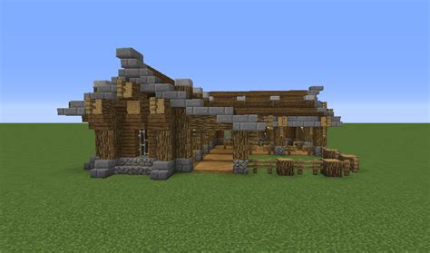 Medieval Horse Stable Blueprints For Minecraft Houses Castles