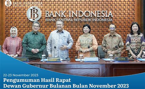 Bank Indonesia Pertahankan Suku Bunga Acuan Sebesar 6 Persen J5NewsRoom