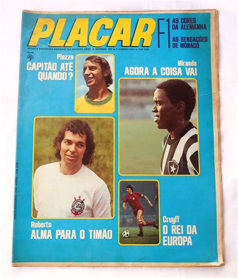 Revista Placar N Poster Sele O Brasileira Casa Do