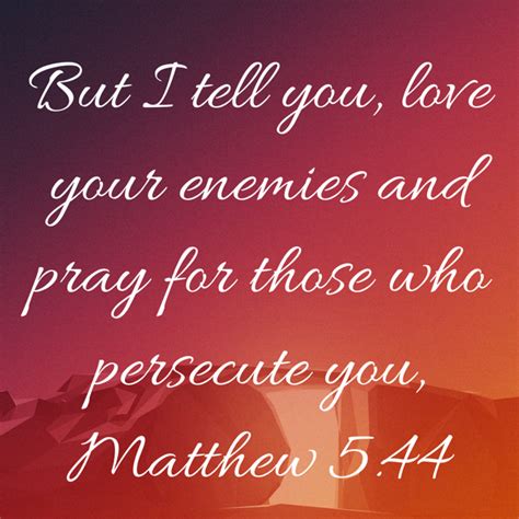 Matthew 5 44 but i tell you love your enemies and pray for those who persecute you new ...