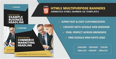 Html5 Multipurpose Animated Banners Codemarket