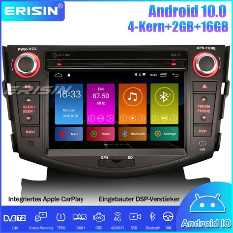 Erisin ES3024R TOYOTA RAV4 DAB Android 10 0 Autoradio GPS WiFi DVB T2