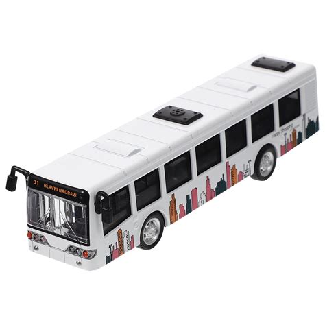 Simulation City Bus Model Pull Back Bus Toy Car Toy Vehicles Toy for ...