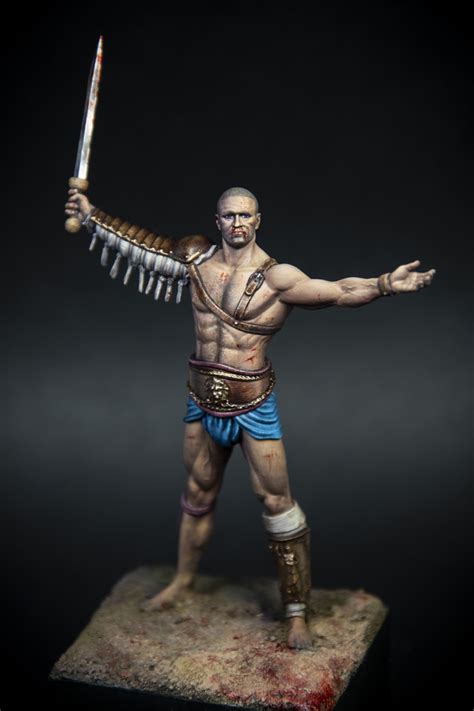 Secutor Roman Gladiator By Luca Riva Putty Paint