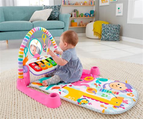 Amazon Fisher Price Deluxe Kick Play Piano Gym Pink Baby