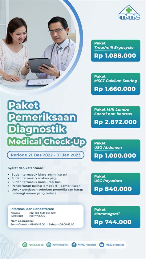 Rumah Sakit Metropolitan Medical Centre Paket Mcu