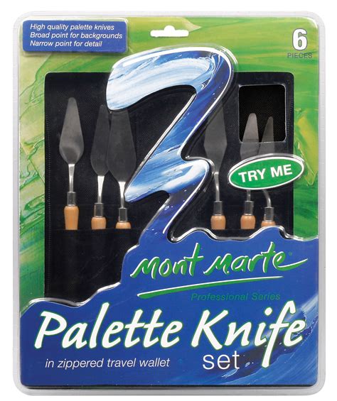 Mont Marte Palette Knife Set In A Case New Nextra Dianella