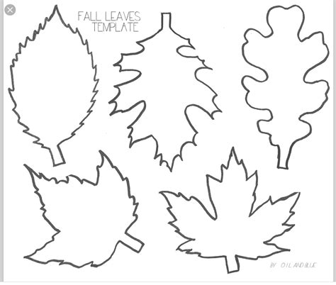 Cut Out Printable Fall Leaves