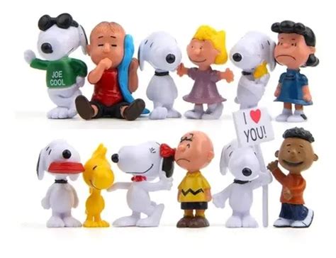Snoopy E Seus Amigos - Conjunto 12 Figuras Charlie Brown Snoopy E Seus Amigos | Parcelamento ...