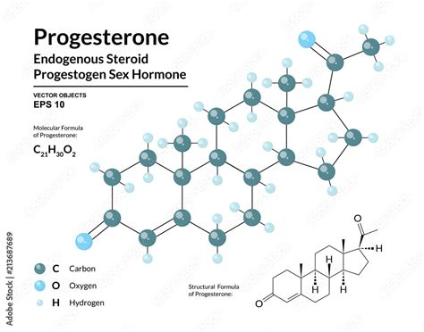 Progesterone Progestogen Sex Hormone Endogenous Steroid Structural