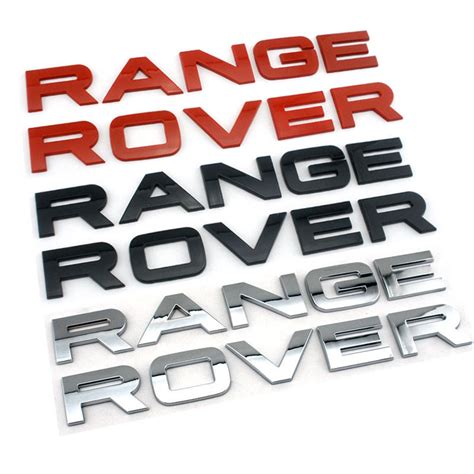 D Head Emblem Badge Sets For Range Rover Hood Cover Car Stickers For