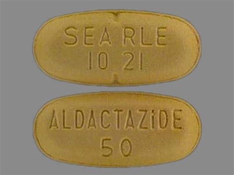 ALDACTAZIDE 50 SEARLE 1021 Pill Tan Oval - Pill Identifier