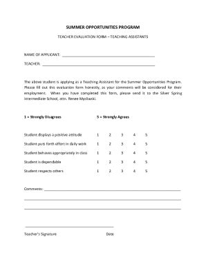 Fillable Online Handypdf Comcatteacher Evaluation Form Teacher