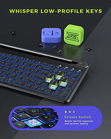 Getuscart Seenda Multi Device Bluetooth Backlit Keyboard For Tablet