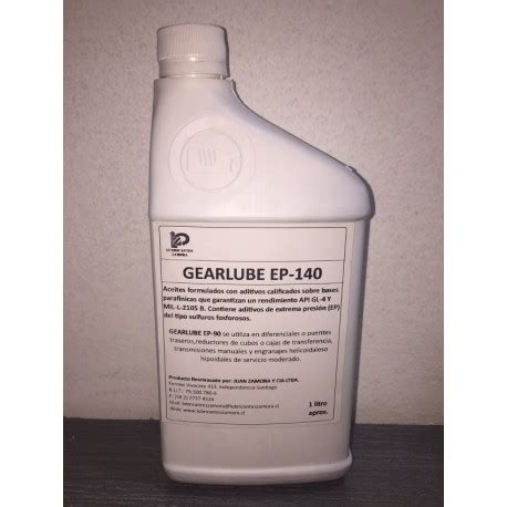 Aceite Reenvasado Gearlube Ep Litro