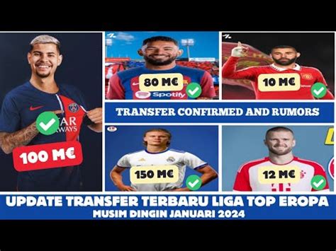 Update Transfer Terbaru Liga Top Dunia Musim Dingin Januari Eric