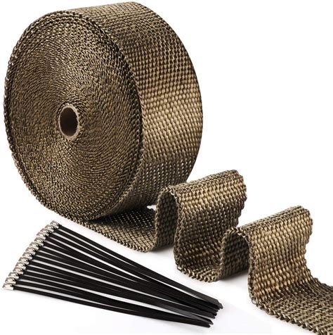 15m Titanium Gold Exhaust Heat Shield Wrap | Shop Today. Get it ...