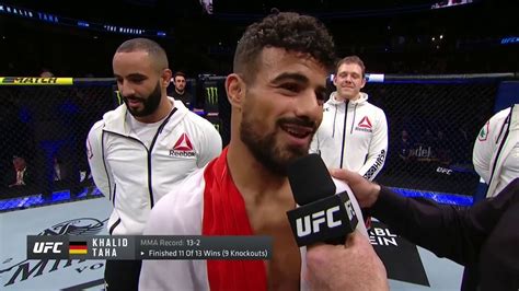 Ufc 236 Khalid Taha Octagon Interview Youtube