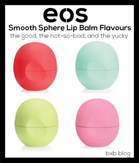 Blissful&Beautiful: EOS Smooth Sphere Lip Balm Flavors! The good, the not-so-bad, and the yucky!