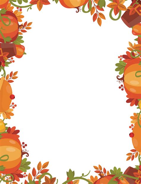 Free Printable thanksgiving border - Free Printables coloring pages and ...