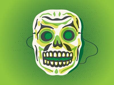 Halloween skull mask by Chris Rooney on Dribbble