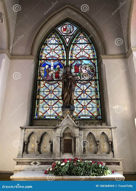 Stained Glas Window in the Holy Rosary Church Stock Image - Image of ...