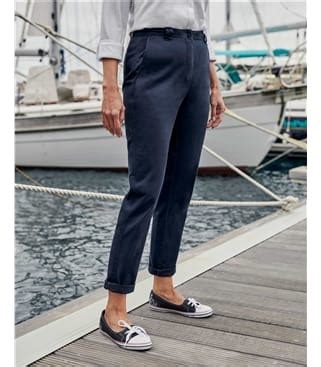 Oxford Navy Chino Hose Woolovers De