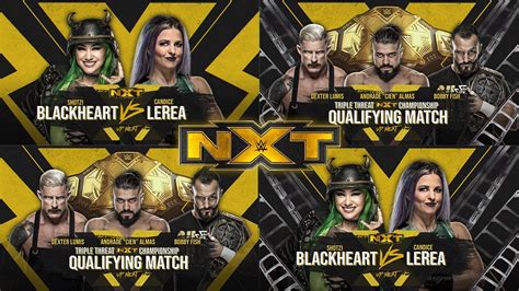 WWE NXT NEW REMAKE MATCH CARD 2020 PSD PARTES BY Jika YouTube