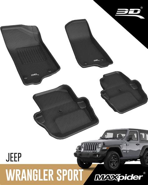 Buy D Maxpider All Weather Floor Mats For Jeep Wrangler Door