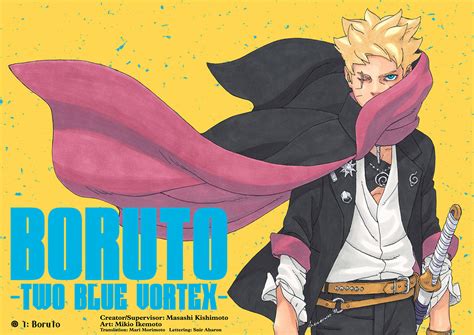 Boruto Two Blue Vortex Chapter 1 Color Cover Comic Book Revolution