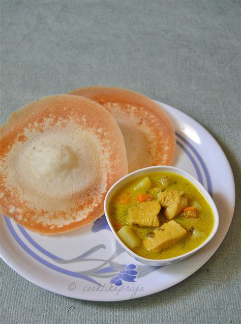 Appam Chicken Curry