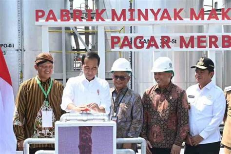 Presiden Jokowi Resmikan Pabrik Percontohan Minyak Makan Merah Pertama