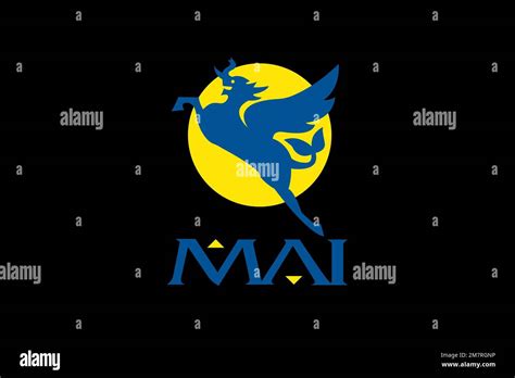 Myanmar Airways International, Logo, Black background Stock Photo - Alamy