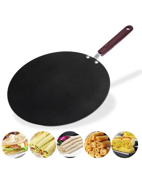 32cm Nonstick Frying Indian Tava Dosa Chapati Pan Flat Skillet Griddle Pan Ezibuy Australia