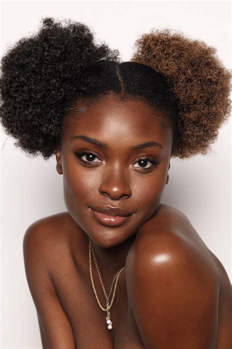 Pony Puff Set Black Girl Aesthetic Natural Hair Styles Beautiful