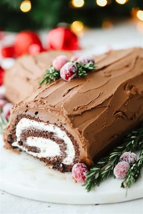 Christmas Yule Log Cake Recipe The Recipe Critic